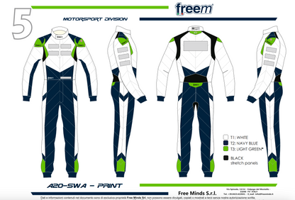 Motorsport suit FREEM START FIVE PRINT