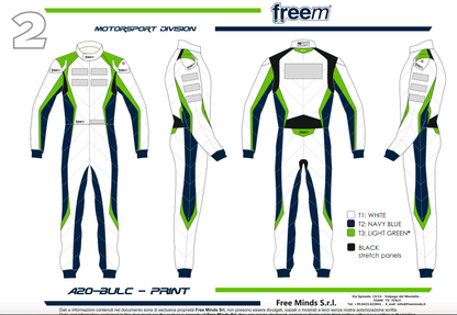 Motorsport suit FREEM START FIVE PRINT