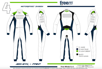 Motorsport suit FREEM START FIVE PRINT