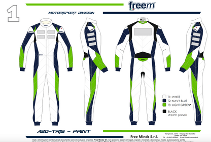 Motorsport suit FREEM START FIVE PRINT