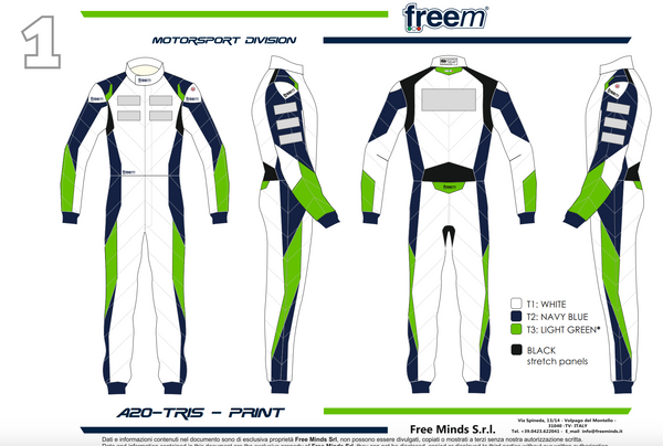 Motorsport suit FREEM START FIVE PRINT